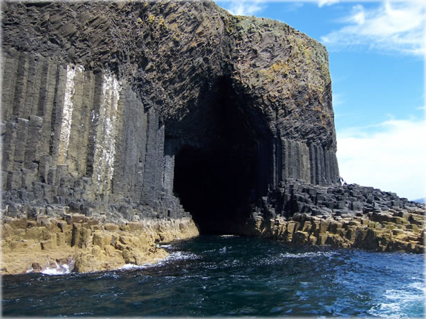 Natural Rock Formation at Staffa Island, Scotland. Photo by Anjali Kale.