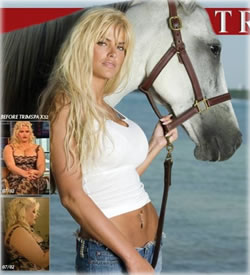Recent photo of Anna Nicole Smith on the homepage of Trimspa.