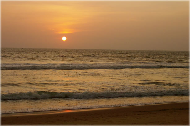 Sunset at Arambol Beach, Goa. Photo by Priya Kale