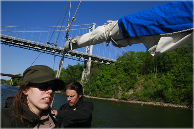 Brittany and Malachi on Rondout Creek, Kingston, NY.