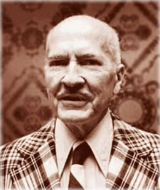 Robert A. Heinlein (1907-1988), American novelist and science fiction writer, one of the inventors of modern polyamory.