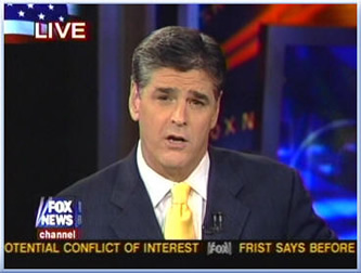 Sean Hannity, in action. Sean Hannity, in action.